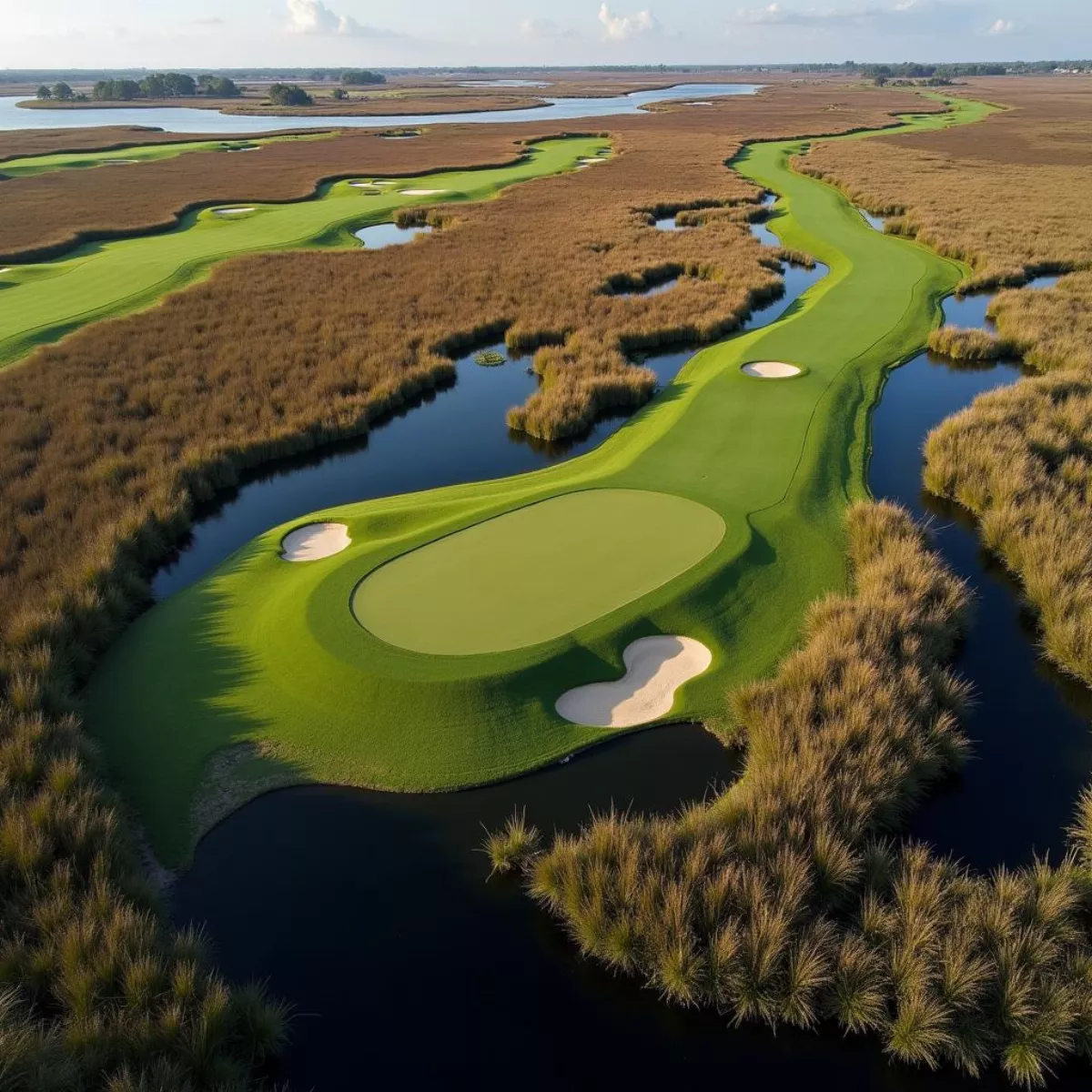 Golf Course in a Marsh Setting