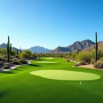 Scottsdale Golf Course with scenic desert view