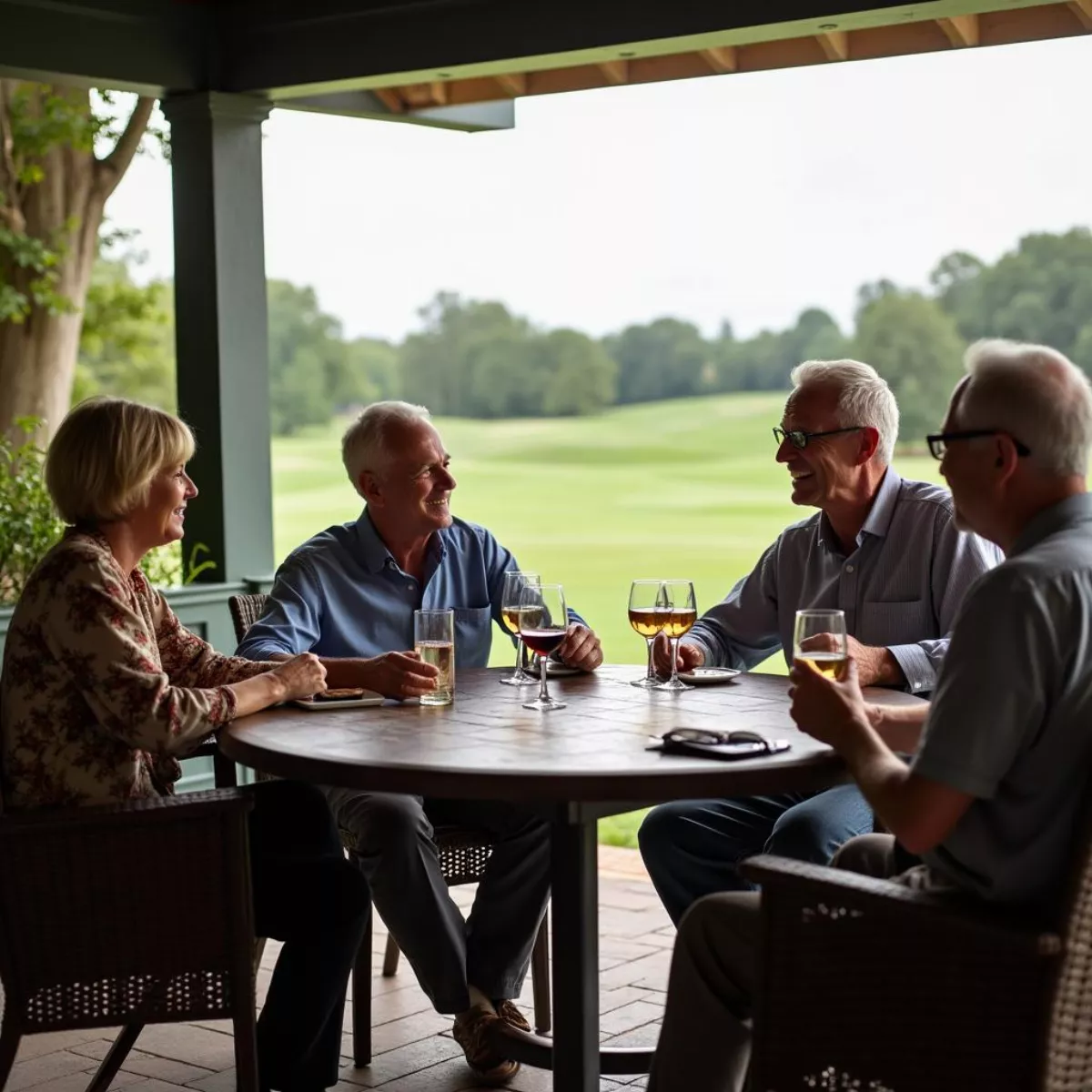 Members Socializing At Selma Country Club