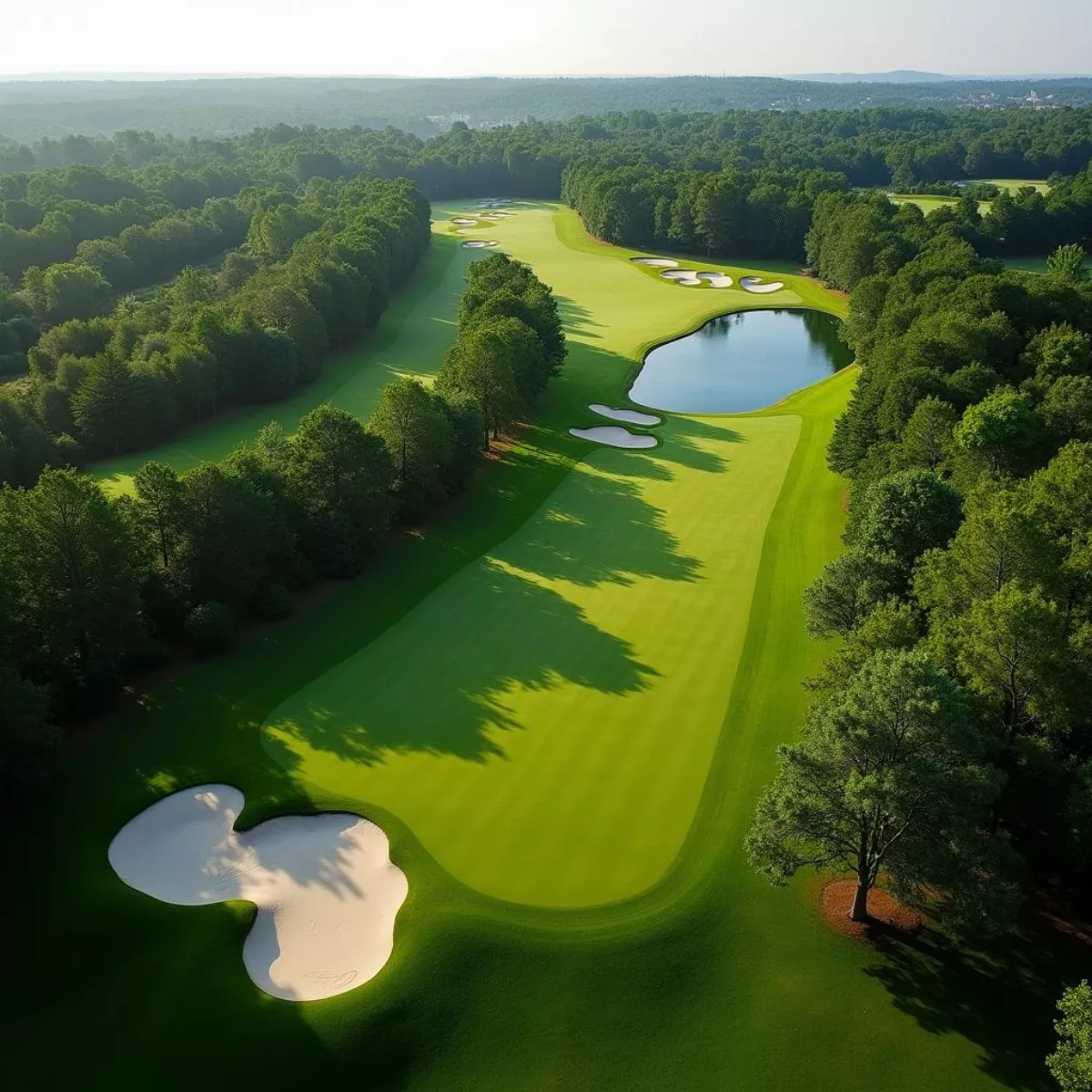 Aerial View Of A Semi-Private Golf Course