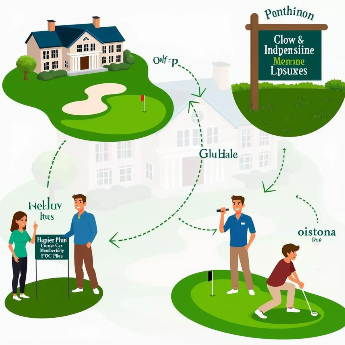 Overview Of A Semi-Private Golf Course