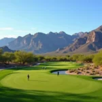 Sidewinder Golf Course with Superstition Mountains