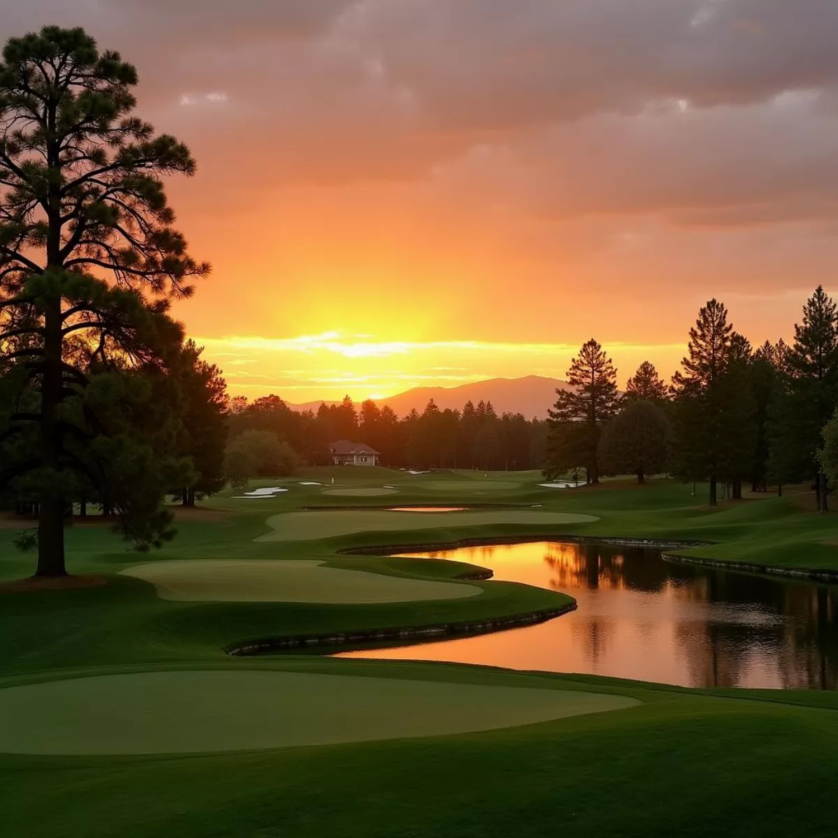 Spectacular Sunset View Over Silverado Golf Course