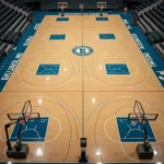 Six Basketball Courts Laid Out