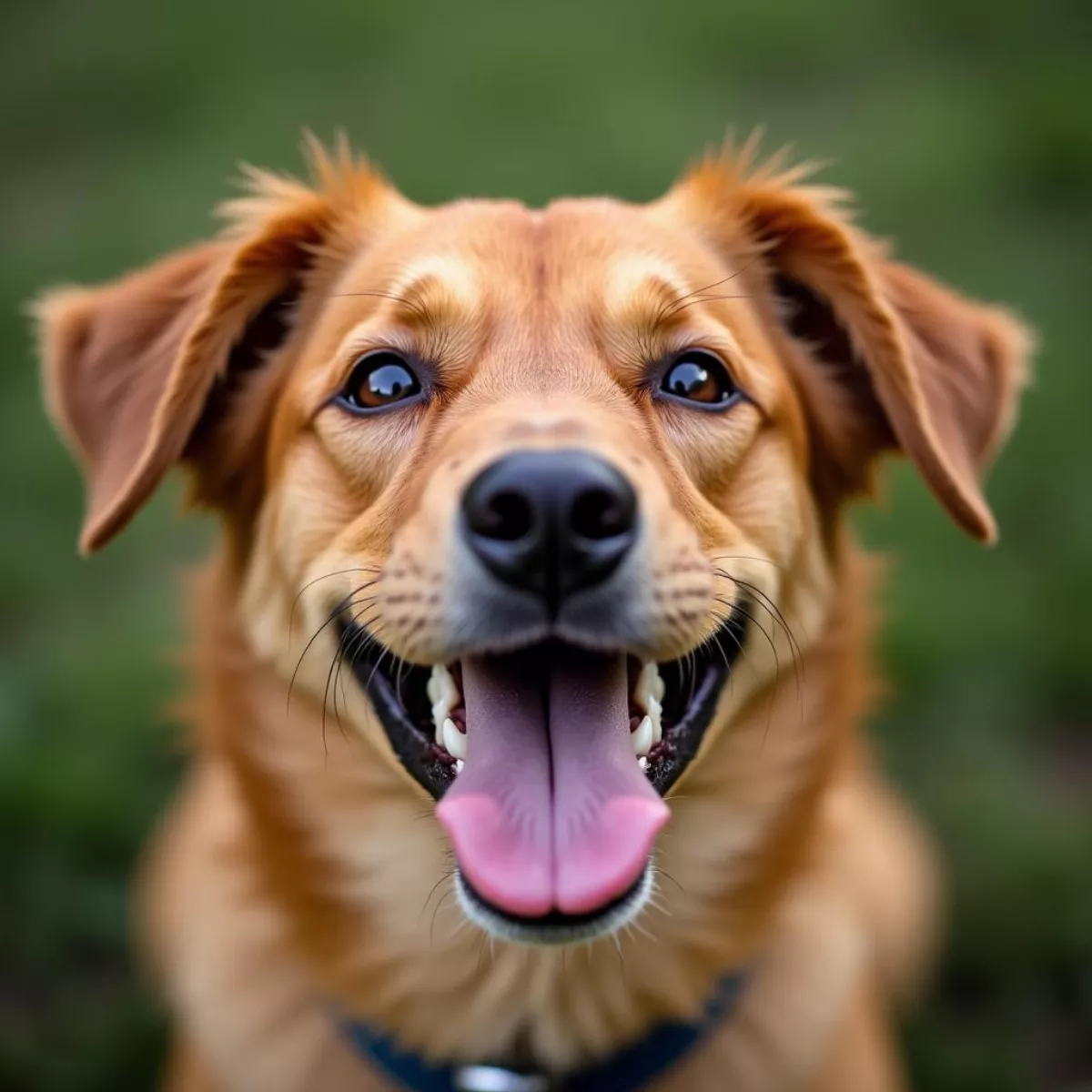 Portrait Of A Happy Sooner Dog