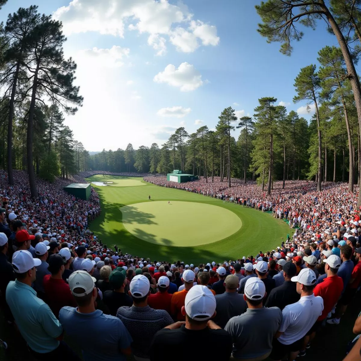 Spectators Enjoying Moving Day At The Masters