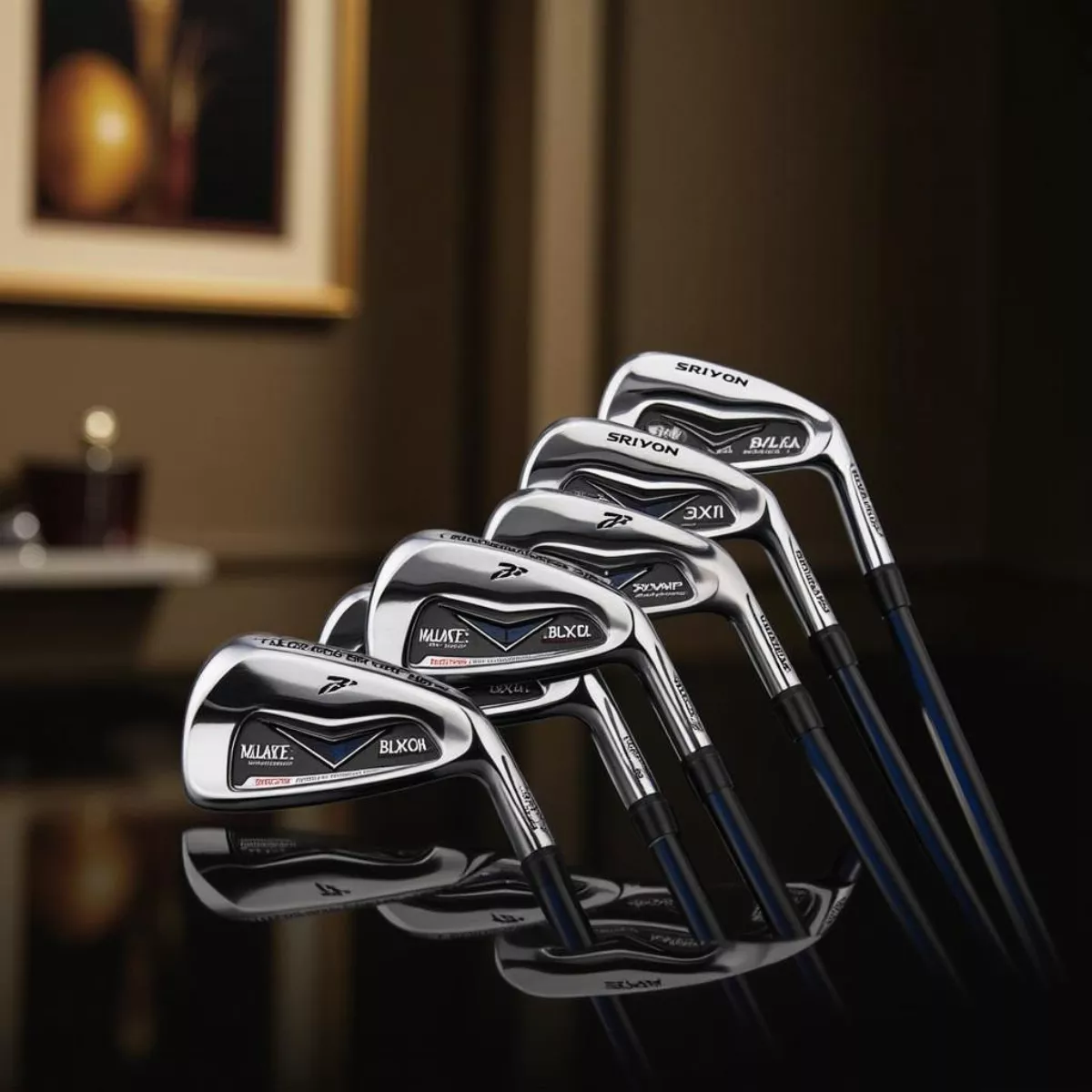 Srixon Z Forged Ii Irons Arranged In A Full Set