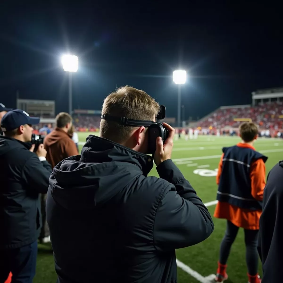 Stringer Covering A Local Sports Event