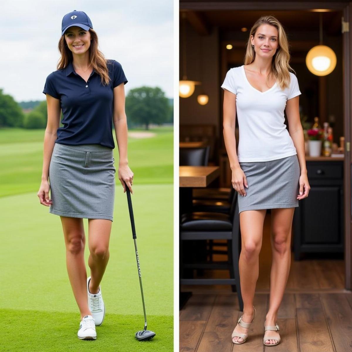 Stylish Women'S Golf Skort Outfit For On And Off The Course