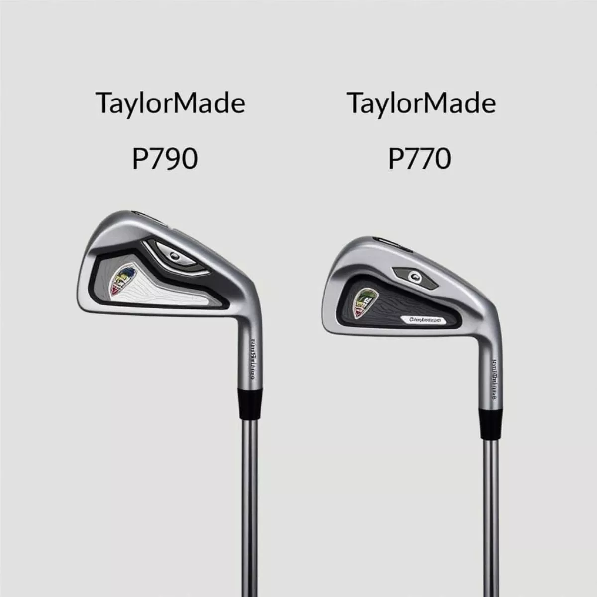 Taylormade P790 And P770 Irons Side By Side