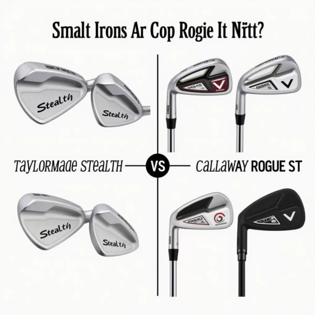 Taylormade Stealth And Callaway Rogue St Max Irons