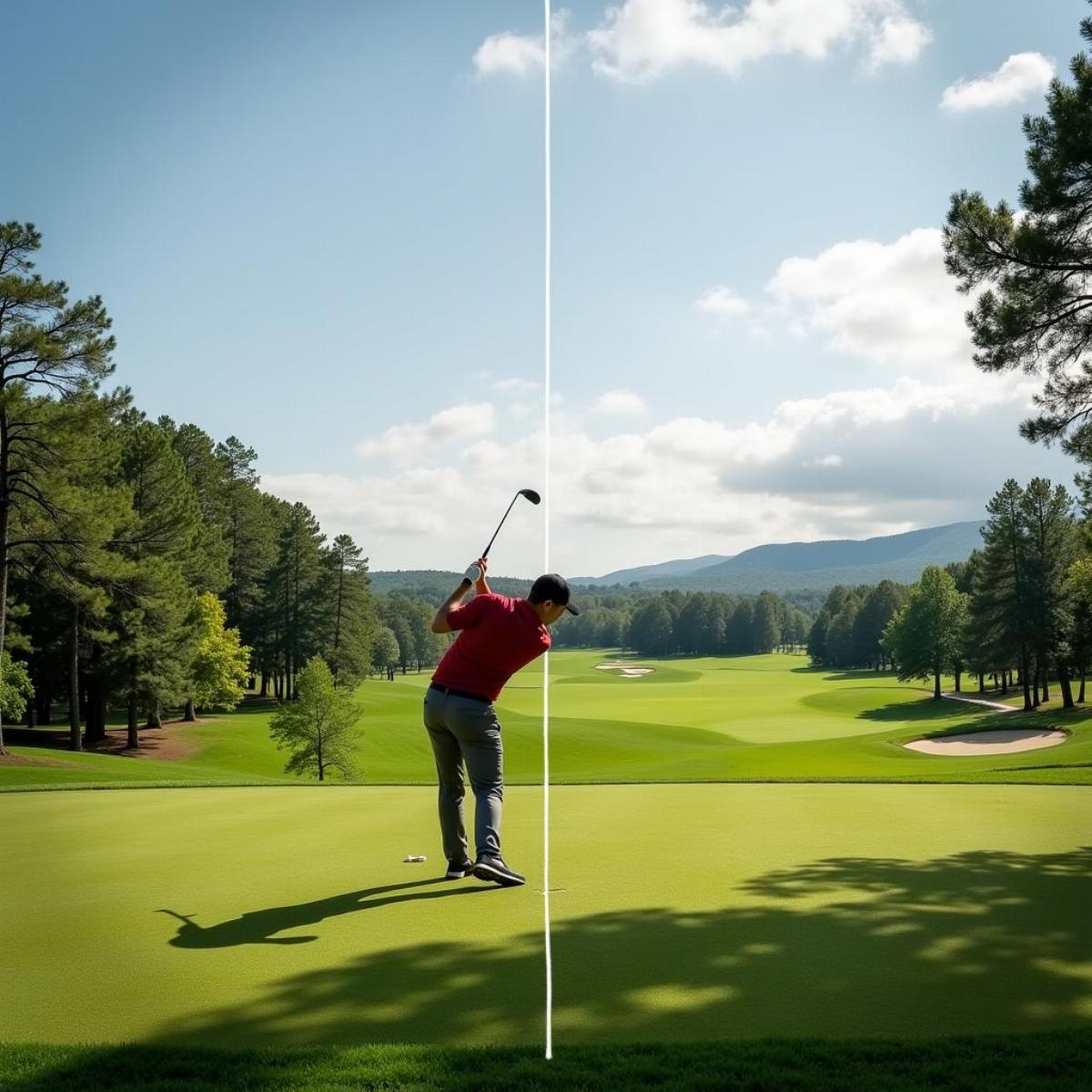 Applying Rule of Thirds in Golf Course Photography