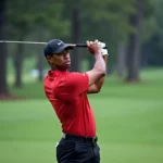 Tiger Woods Playing Golf