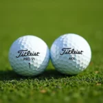 Titleist Pro V1 and AVX golf balls