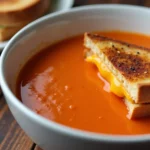 Tomato Soup With Grilled Cheese Sandwich