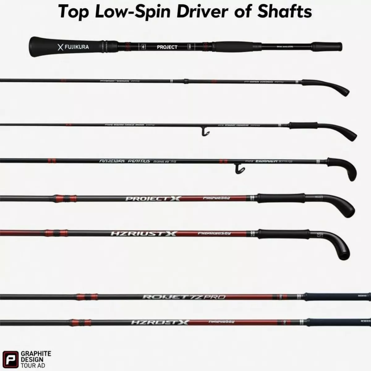 Top Low Spin Driver Shafts