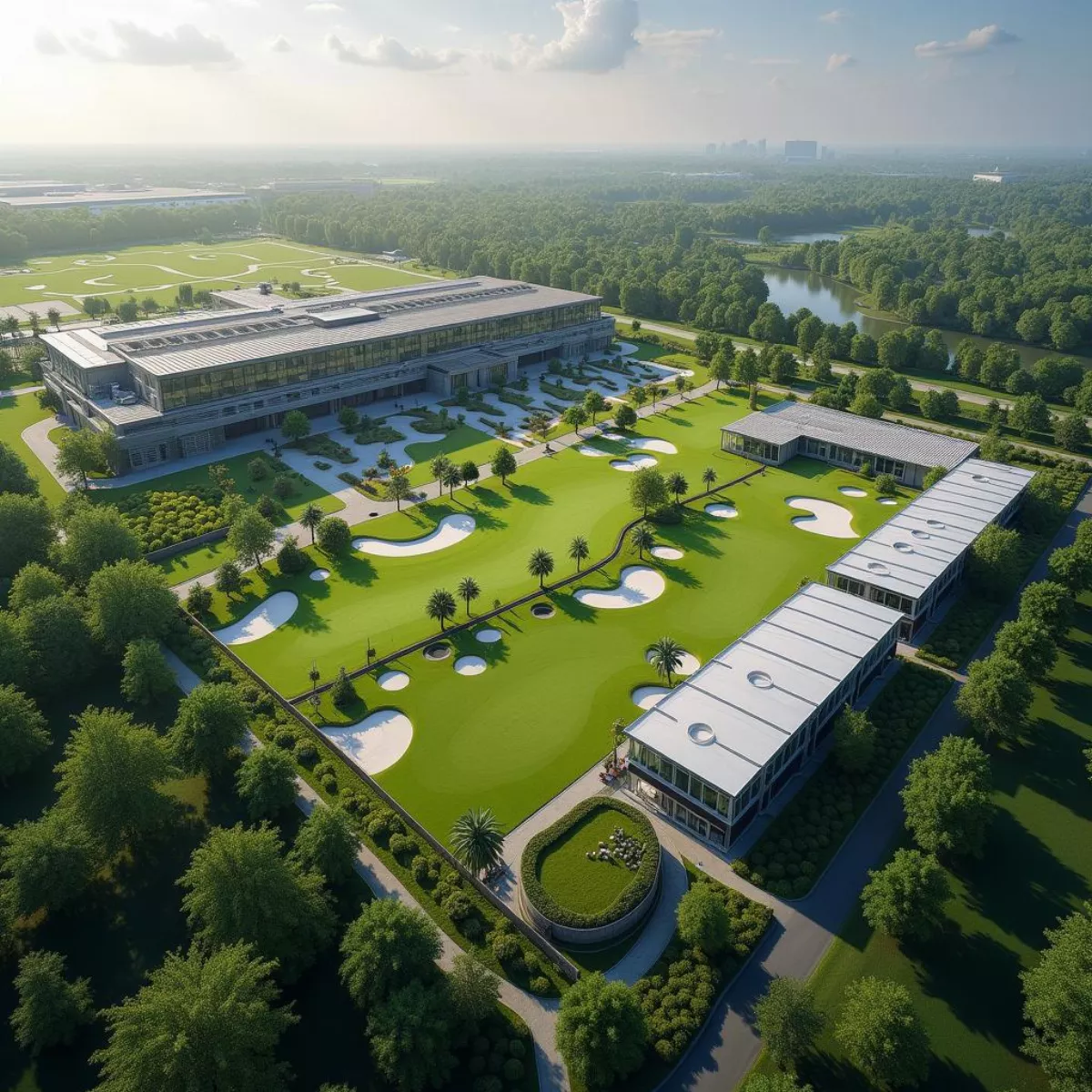 Topgolf Venue Aerial View