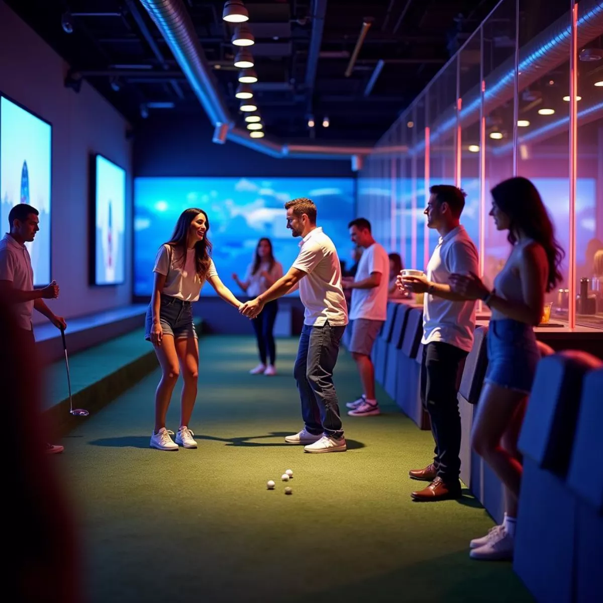 Topgolf Venue Atmosphere