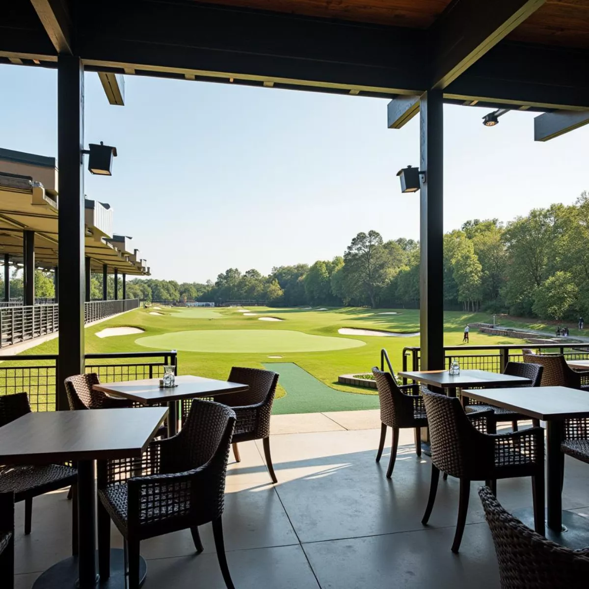 Topgolf Venue Outdoor Seating