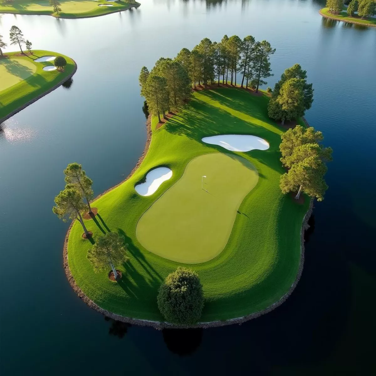 Tpc Sawgrass Island Green Aerial View