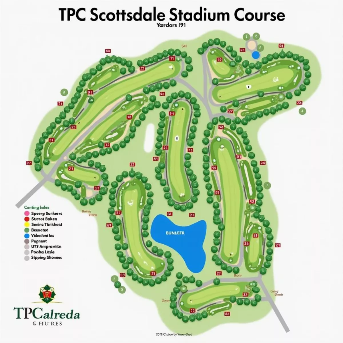 Tpc Scottsdale Stadium Course Map