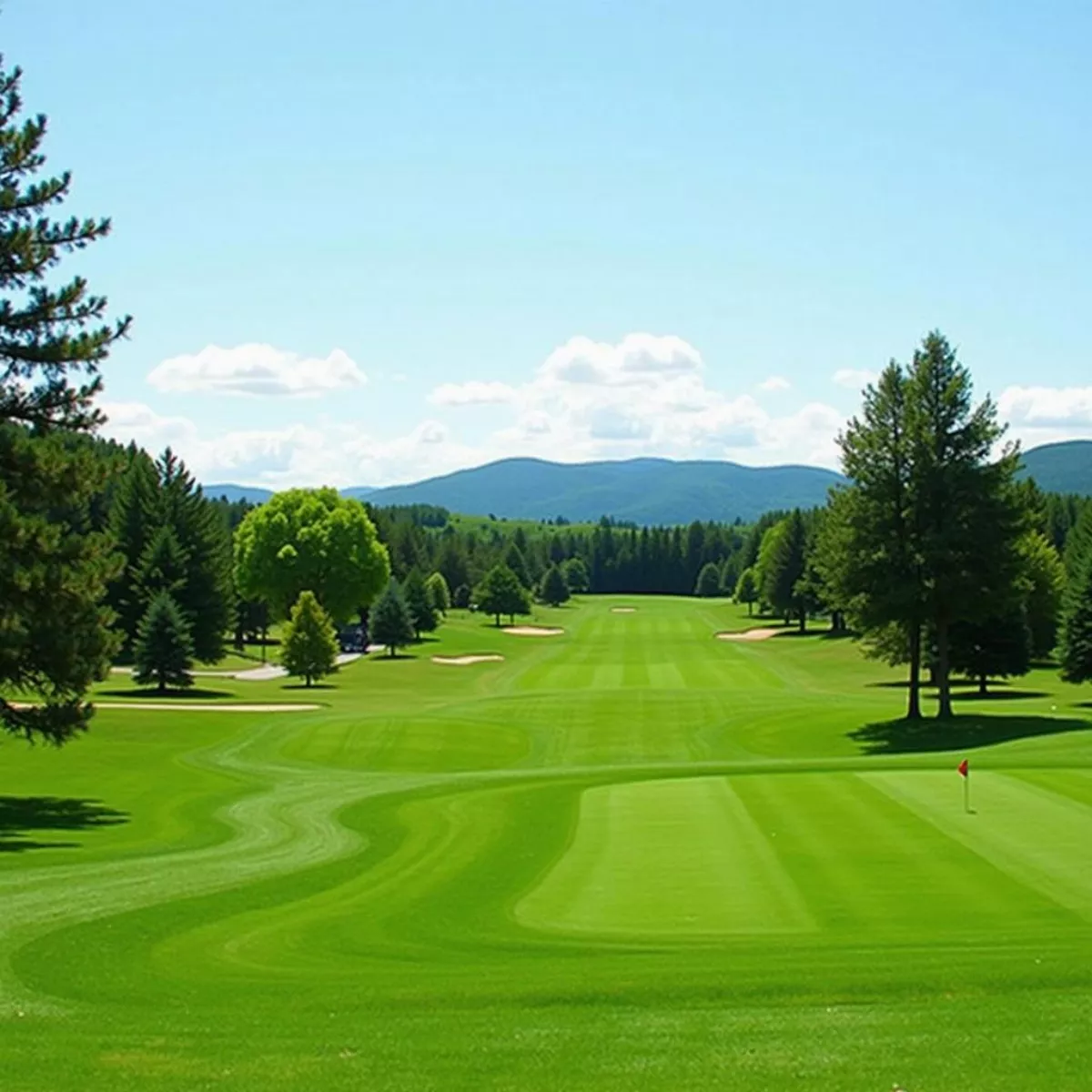 Scenic View Of Tree Farm Golf Course