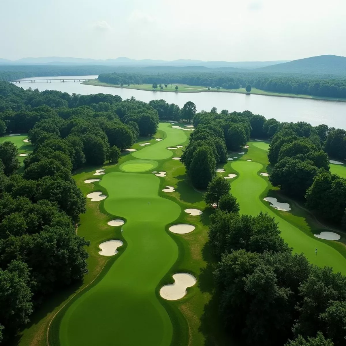 Aerial View Of Trump National Golf Club In Westchester