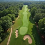 Tuscaloosa Golf Course 9th hole aerial view