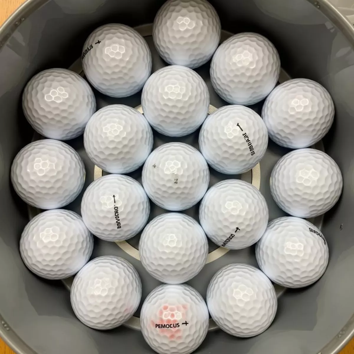 Pile Of Used Golf Balls