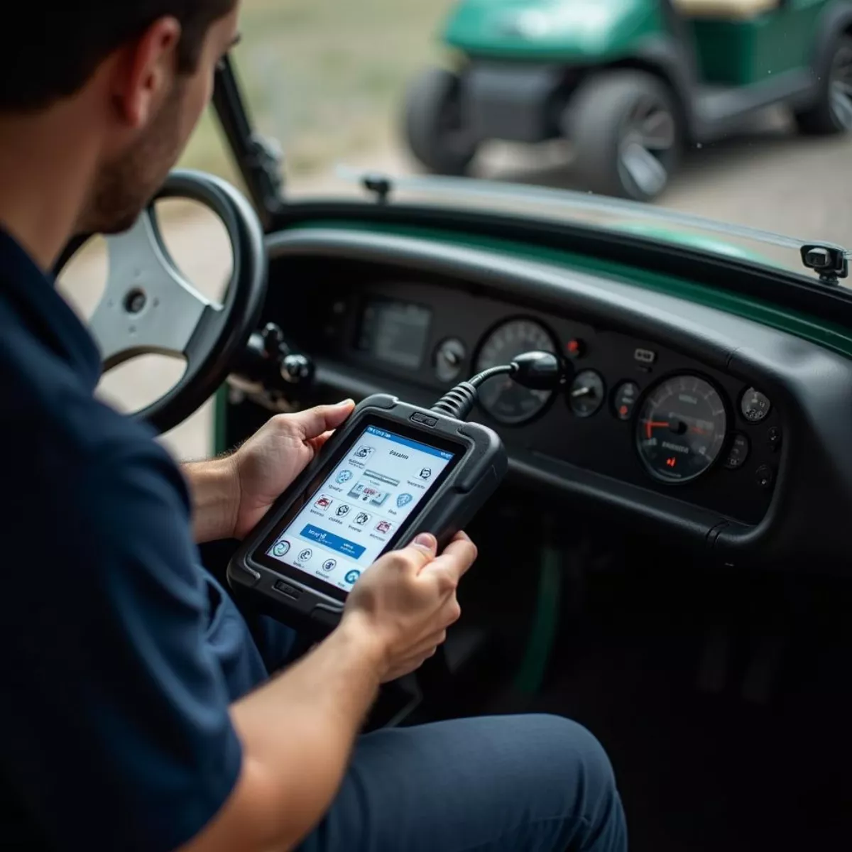 Connecting A Diagnostic Tool To A Golf Cart