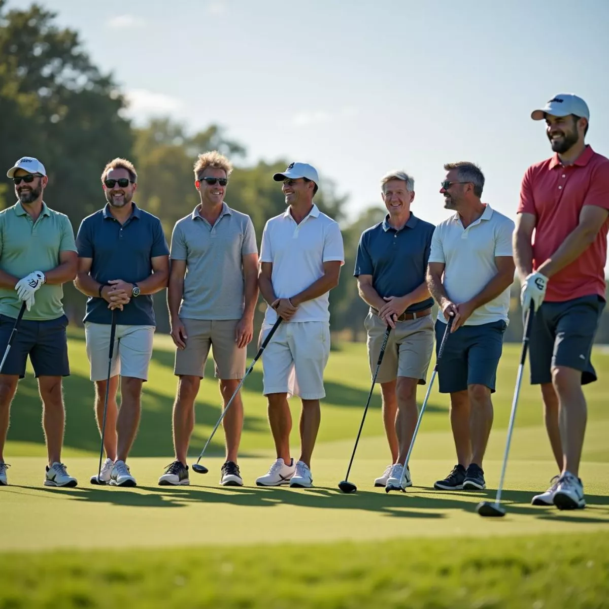 Golfers Participating In The Valhalla Charity Tournament