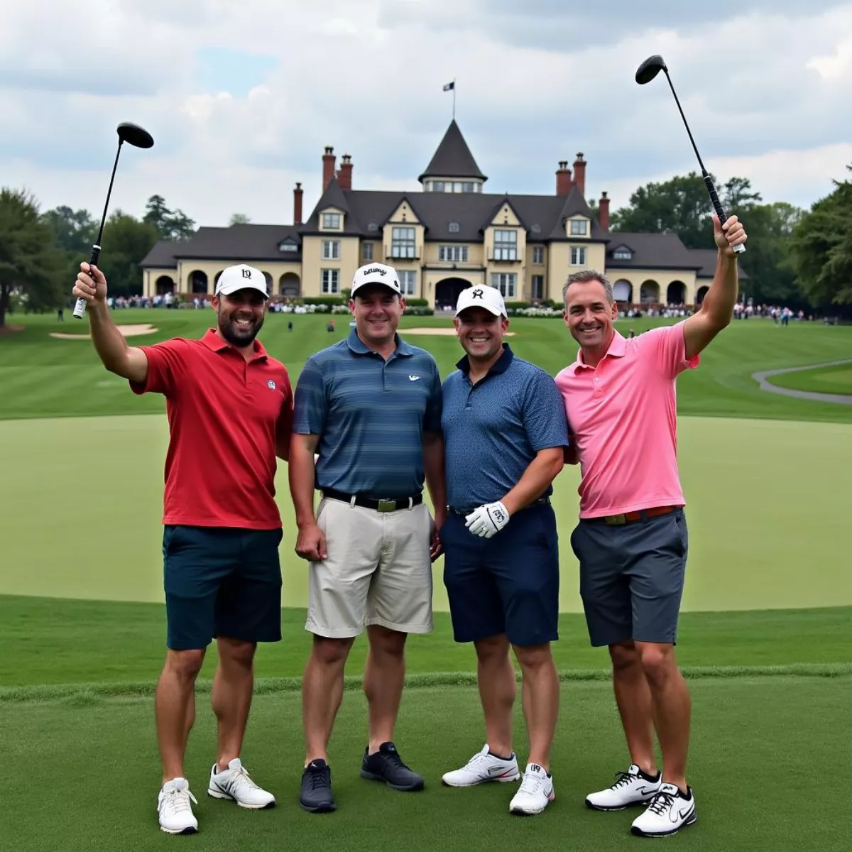 Valhalla Golfers Celebrating