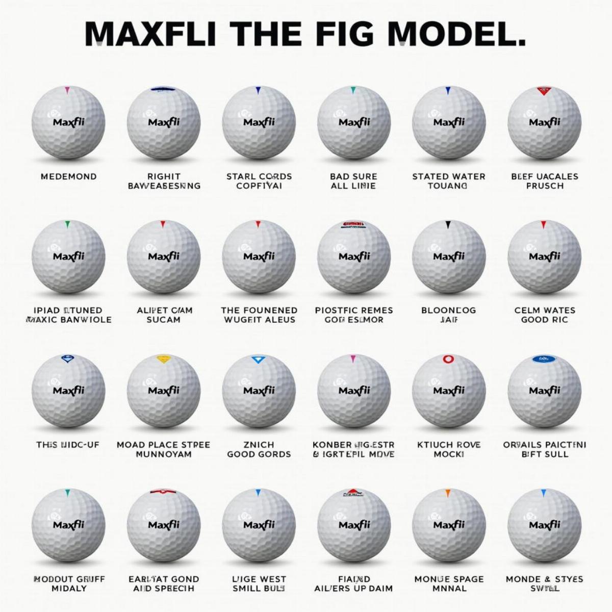 Variety Of Maxfli Golf Balls