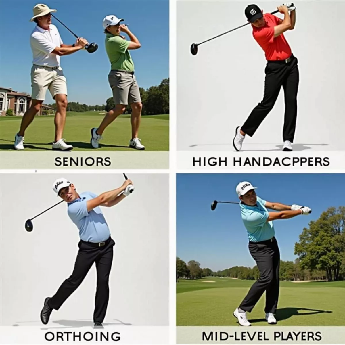 Diverse Golfers Using Cleveland Launcher Xl Irons