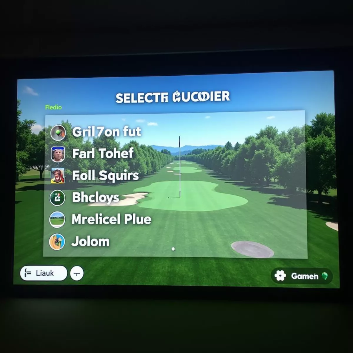 Selecting A Virtual Golf Course