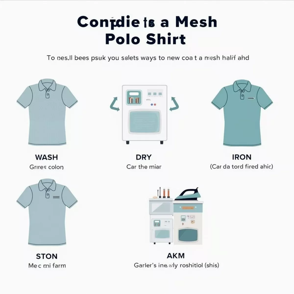 Washing And Caring For Mesh Polo Shirts