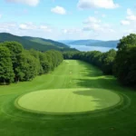 Scenic view of a golf course in Westchester County