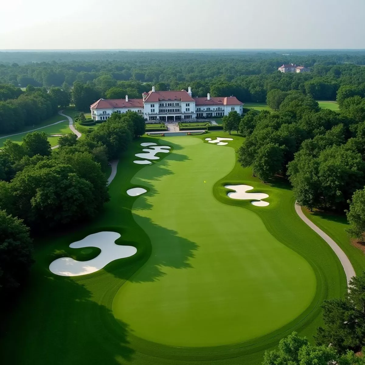 Winged Foot Golf Course Aerial View