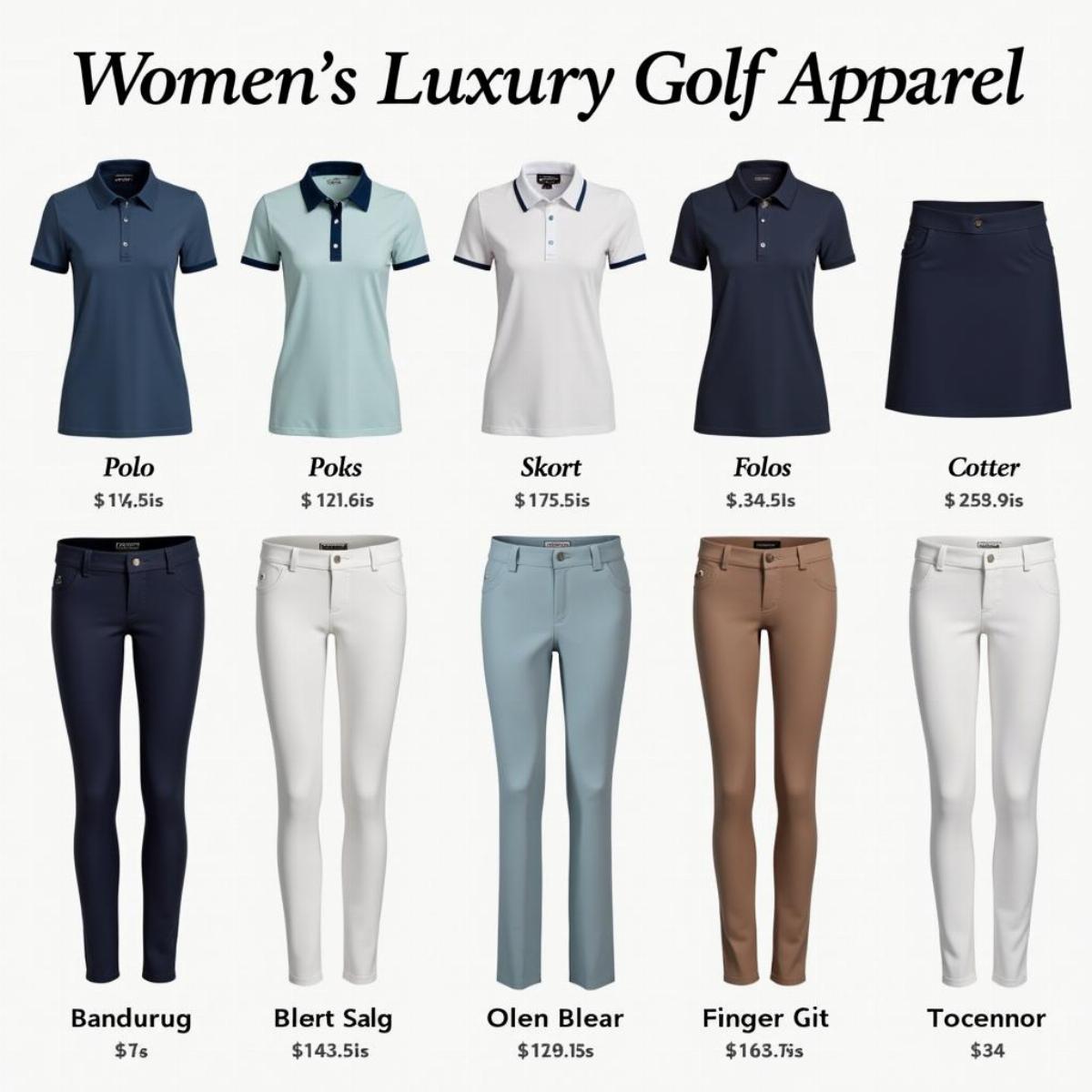 Women'S Luxury Golf Apparel