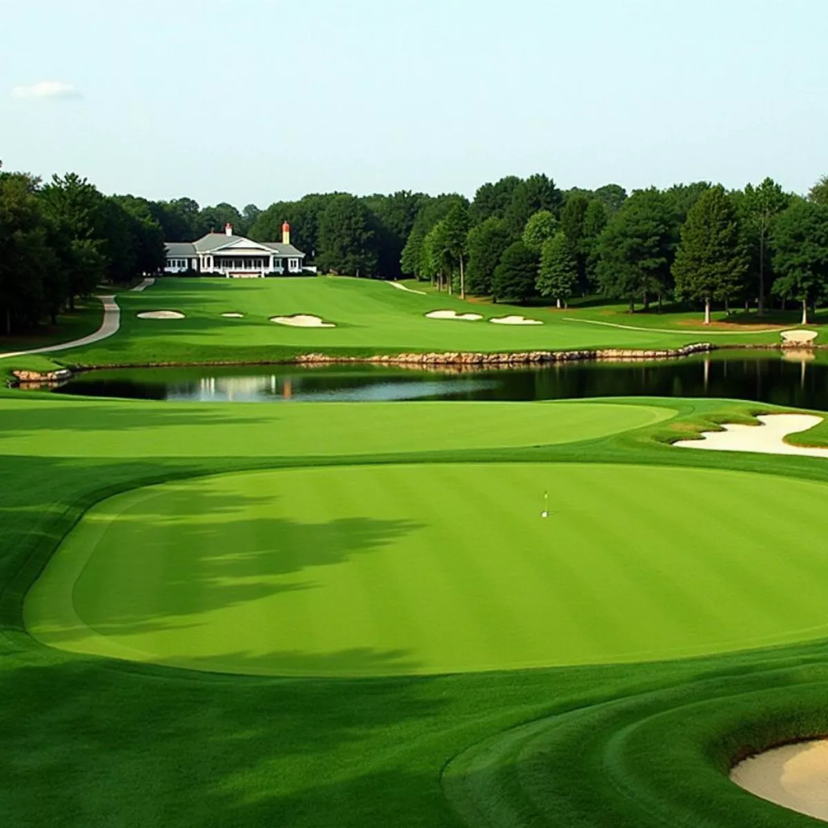 Scenic View Of Woodland Golf Club'S Course