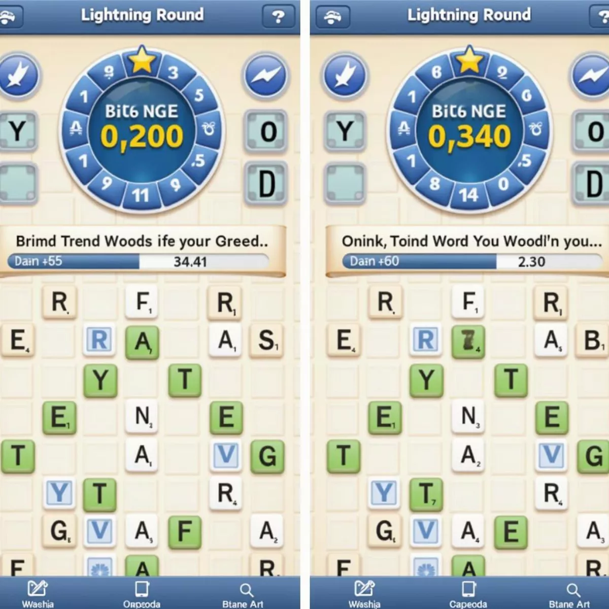 Words With Friends Lightning Round Gameplay