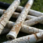 Worn Golf Club Grips Showing Signs of Wear and Tear Requiring Replacement