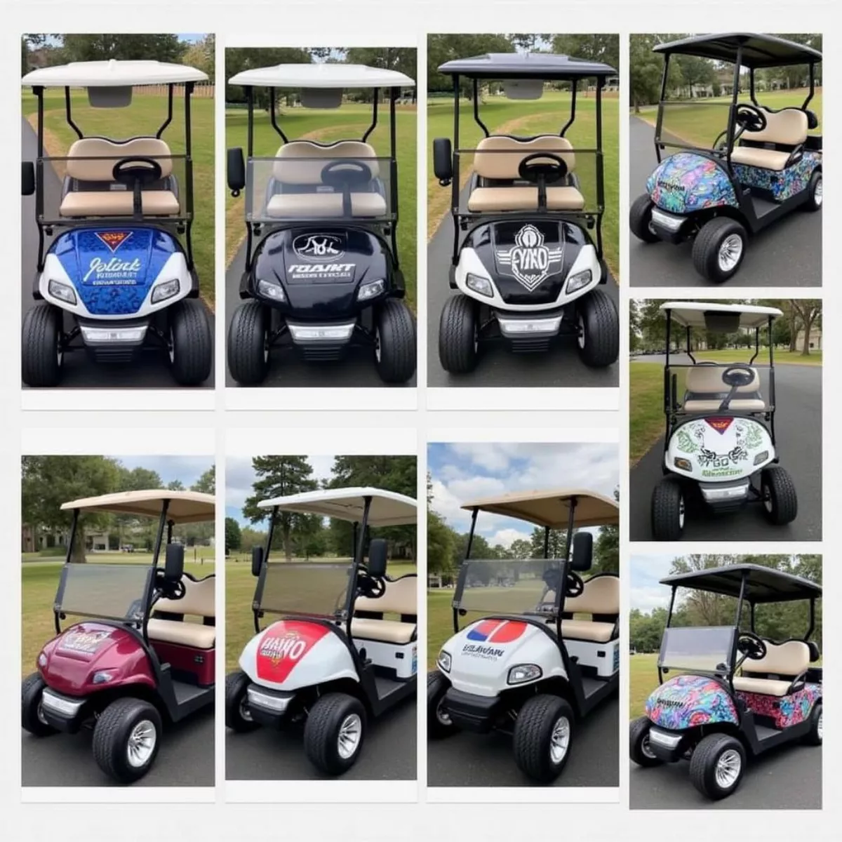 Wrapped Golf Carts Examples