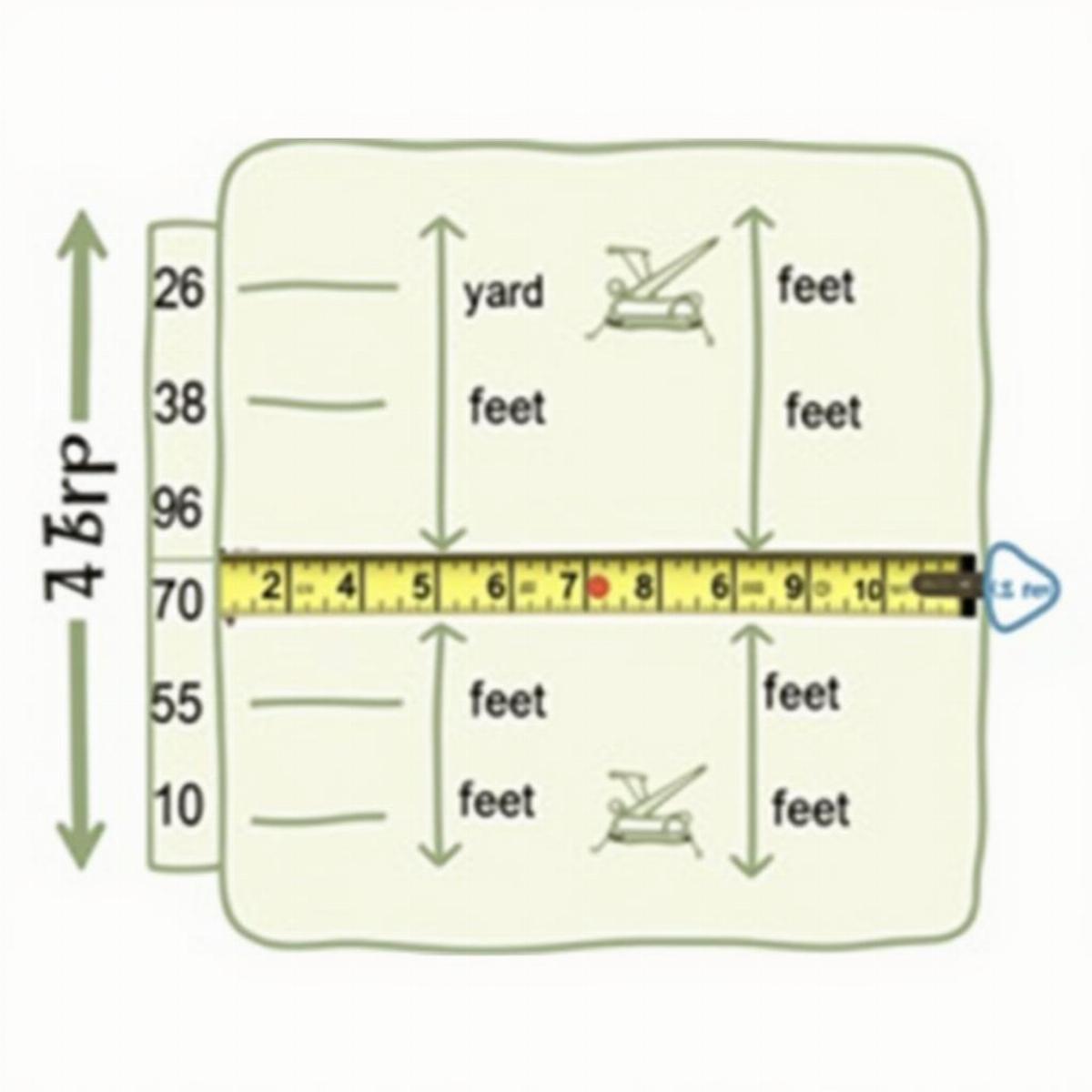 Yards To Feet Conversion Visual