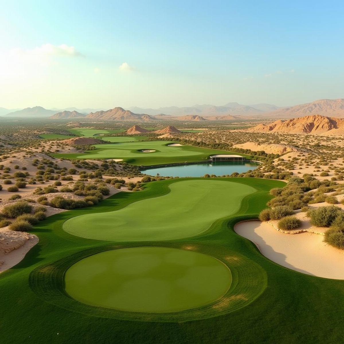 Yas Links Golf Course - A Fusion Of Links Golf And Desert Landscape