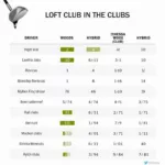 Golf Club Loft Comparison Chart