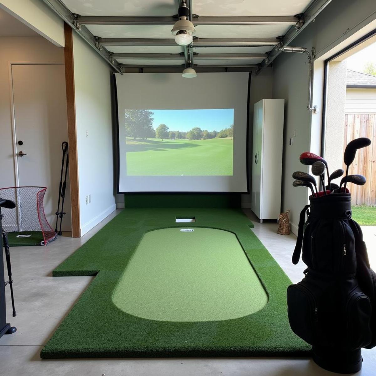 Home Golf Practice Setup